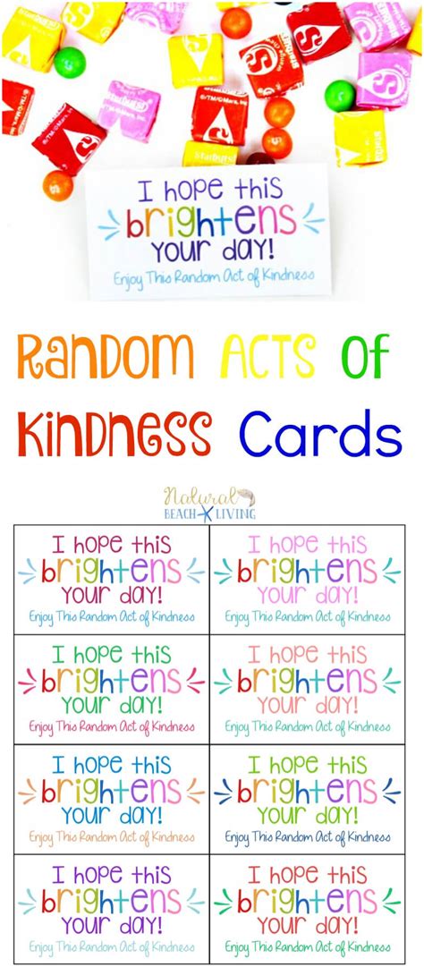 The Best Random Acts Of Kindness Printable Cards Free In Random Acts Of