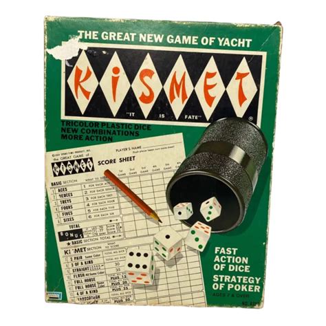 Vintage Kismet Dice Game Guc 99 Complete Lakeside 1970 8337