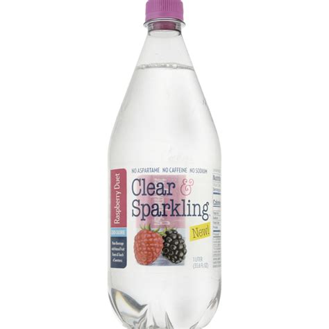 Clear And Sparkling Water Beverage Raspberry Duet 1 L Instacart