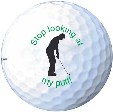 Funny Golf Balls T Set Stop Looking At My Putt