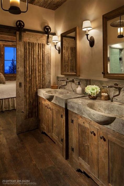 65 Beautiful Rustic Farmhouse Style Bathroom Design Ideas Page 33 Of 65