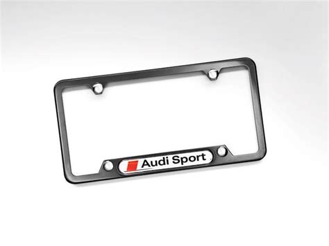 Audi Q7 Audi Sport License Plate Frame Black Powdercoat