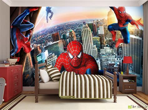 Childrens Wallpaper And Wall Murals Spider Man Fototapetart Digital