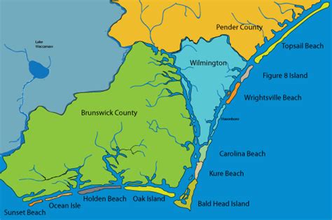 Wrightsville Beach North Carolina Map Tree