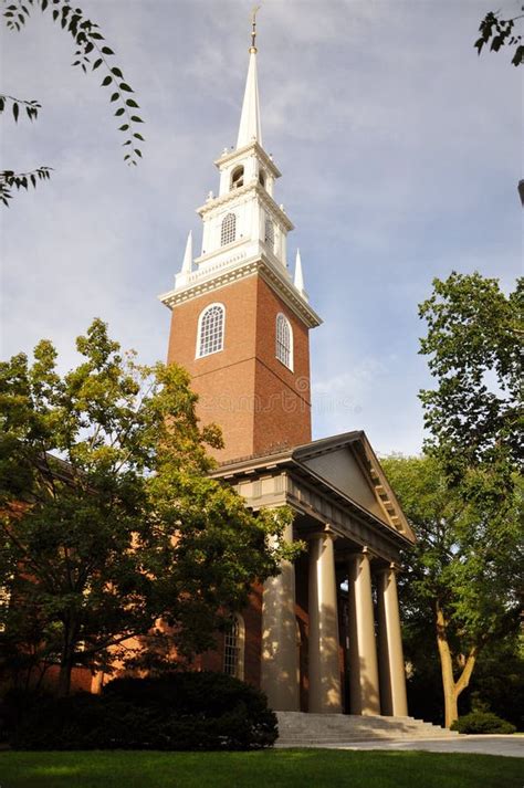 Memorial Church Harvard University Cambridge Ma Stock Photo Image