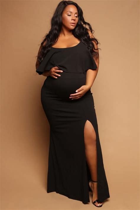 Black Plus Size Maternity Dress Plus Size Maternity Dresses Black