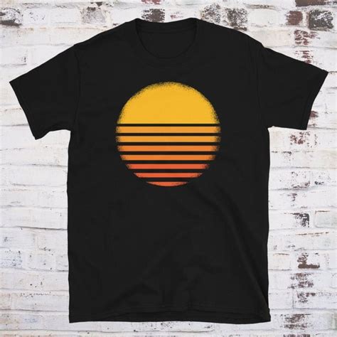 Sunset Shirt Vintage Shirt Retro Sunset Shirt Sun Graphic Etsy In