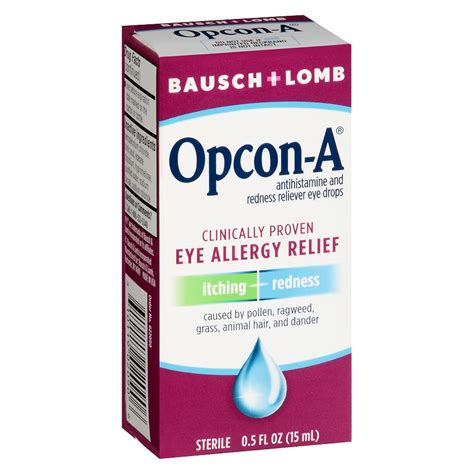 Opcon A Itching And Redness Reliever Eye Drops Walgreens