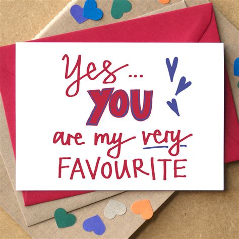 Yes You Are My Very Favourite Card By Becka Griffin Illustration
