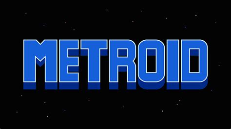 (this font has nothing to do with the gods will be watching video game. Metroid Title Screen Vector Logo (1987) by imLeeRobson on ...