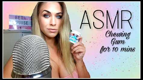 ASMR Chewing Gum For 10 MINS First Ever ASMR YouTube