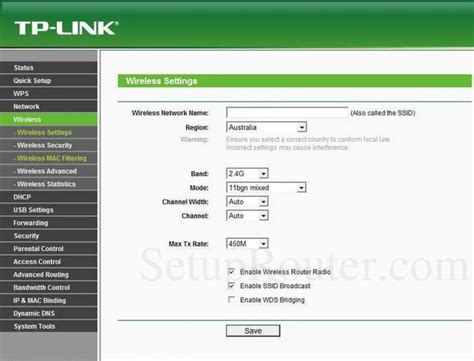 A router is a device on your network that is connected between all of your home network devices and your internet service provider, or isp. TP-Link TL-WR2543ND Screenshot Wireless Settings