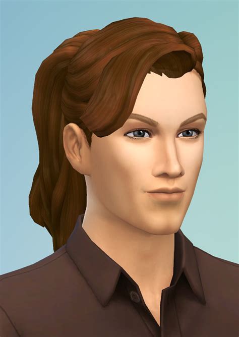 Birksches Sims Blog Eduards Ponytail Hair For Him Sims 4 Hairs