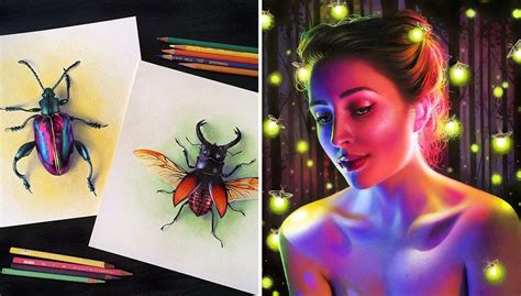 Drawing Ideas With Pencil Color Realistic Pencil Drawings Colored