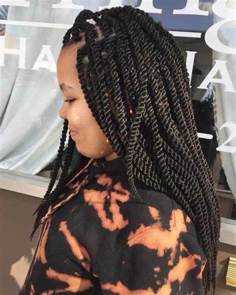 19 Pretty Twist Braids Hairstyles For African With Black Hair