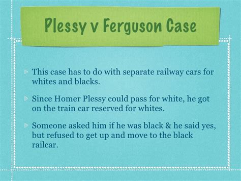 The case originated when homer plessy, a biracial man from louisiana. Civil Rights Movement