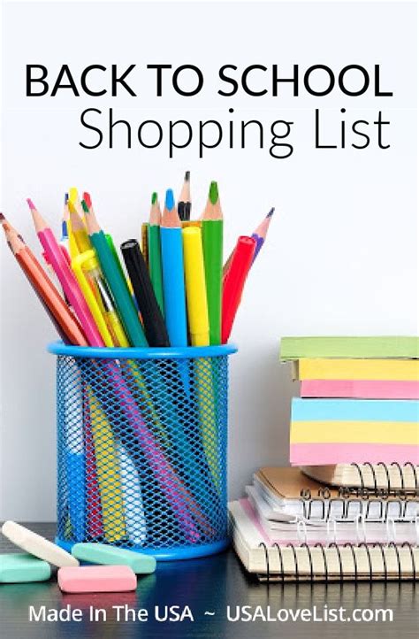 Get A Fresh Fall Start Our Made In Usa Back To School Shopping List