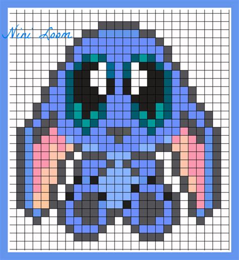 Personnage Disney Lilo Et Stitch Pixel Art Personnage Modele Pixel