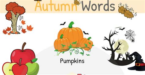 Autumn Vocabulary 100 Common Autumn Words In English 7esl