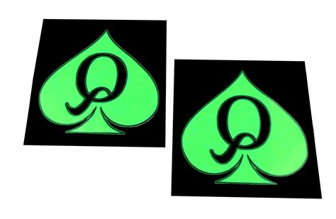 buy 2x qos glow in the dark neon queen of spades temporary tattoos hotwife bbc cuckold