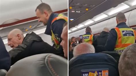 Drunken Thug Hauled Off Easyjet Flight By Cops After Causing Chaos As Delighted Passengers Cheer