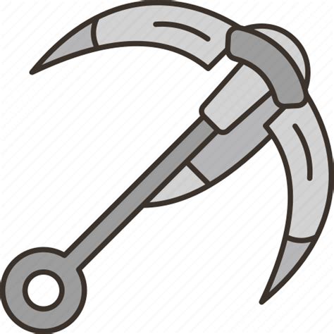 Hook Grappling Climbing Survival Tool Icon Download On Iconfinder