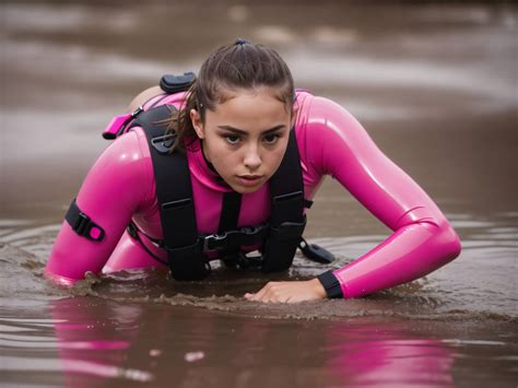 Riley Reid Pink Wetsuit In Mud 16 By Chris494 On Deviantart