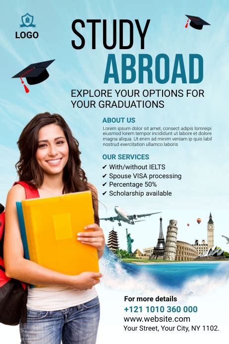 Study Abroad Poster Template Postermywall