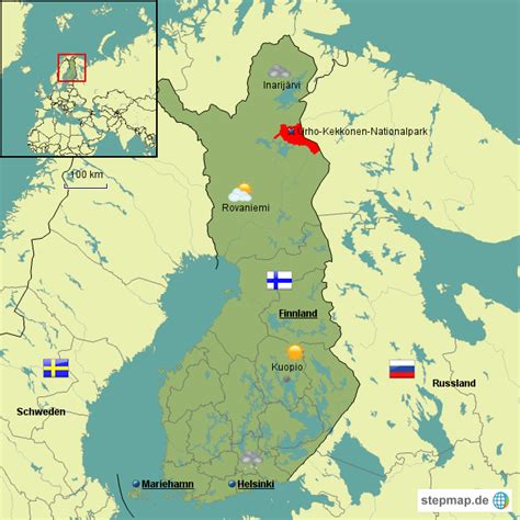 Finnland Landkarte Von Landkarten Landkarte Fur Finnland Images