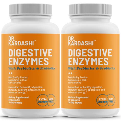 Digestive Enzymes With Prebiotics And Probiotics Supplement Natural