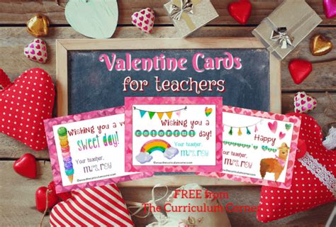 These Free Cute And Editable Teacher Valentine Cards Are Perfect For