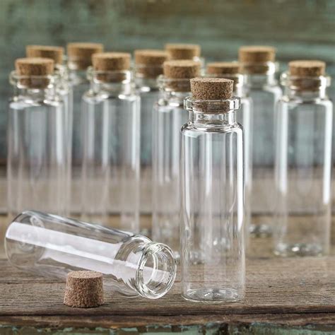 Miniature Corked Glass Bottles - Kitchen and Bath - Home Decor ...