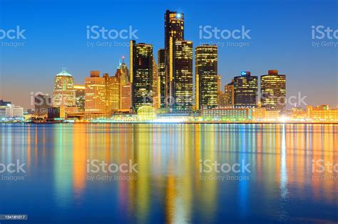 Detroit Cityscape Skyline Stock Photo Download Image Now Istock