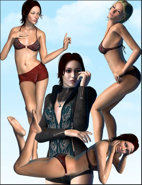 Perfect 10 Pinup Poses For V41 Daz 3d