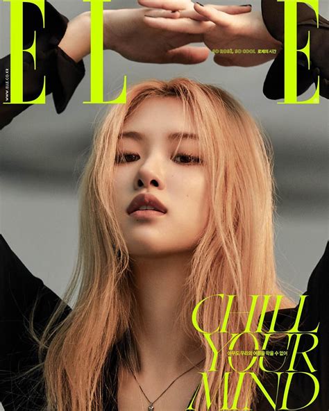 Cover 1 Blackpink Rose Elle Korea Magazine July 2020 Issue Ysl Saint Laurent