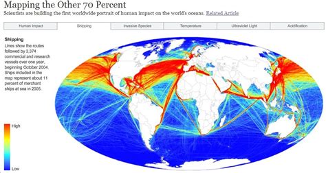 Gis Highered Mapping Human Impact On Oceans