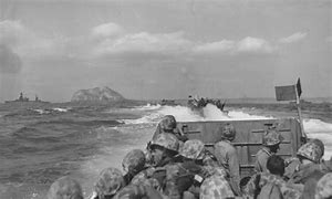 Image result for 30,000 U.S. Marines landed on Iwo Jima.