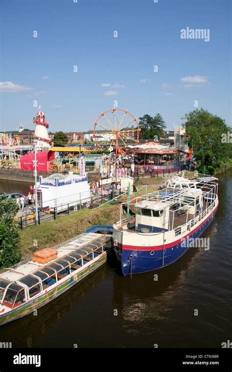 Fairground Treasure Island Amusement Park And River Severn Stourport On