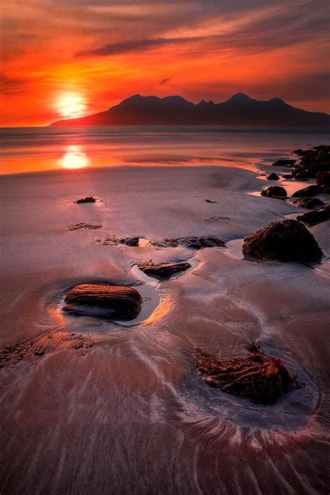 Isle Of Rùm Sunset Scotland By Barbara Jones You Can Take A Boat