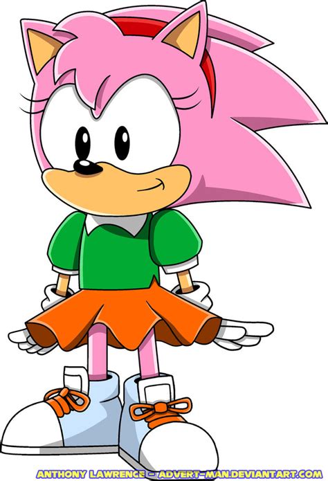 Classic Amy Rose By Advert Man On Deviantart
