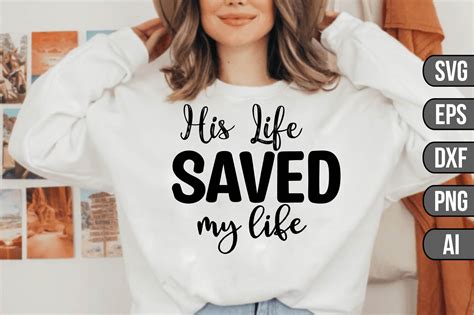 His Life Saved My Life Graphic By Mottakinkha1995 · Creative Fabrica