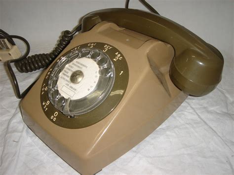 Ancien Téléphone Ptt à Cadran Gris Et Vert De 1970 Selency
