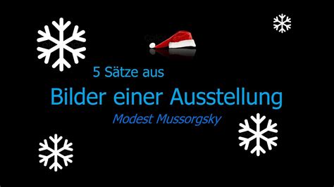 Dass die bilder einer ausstellung von modest mussorgsky zu den lieblingsstücken der musiklehrerinnen und musiklehrer zählen, hat drei gründe: 03 Promenade 1 aus "Bilder einer Ausstellung" von Modest ...