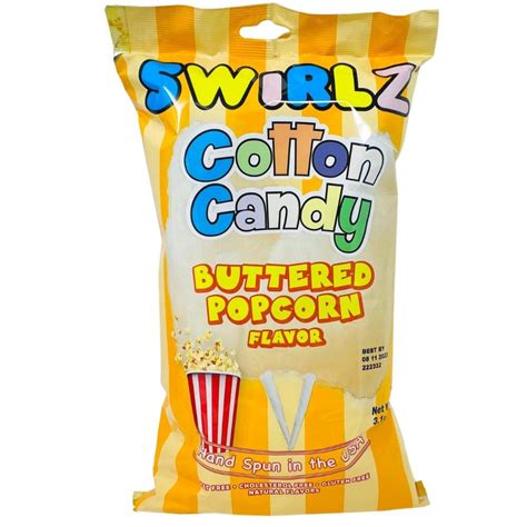 Swirlz Buttered Popcorn Flavour Cotton Candy 31oz Candy Funhouse