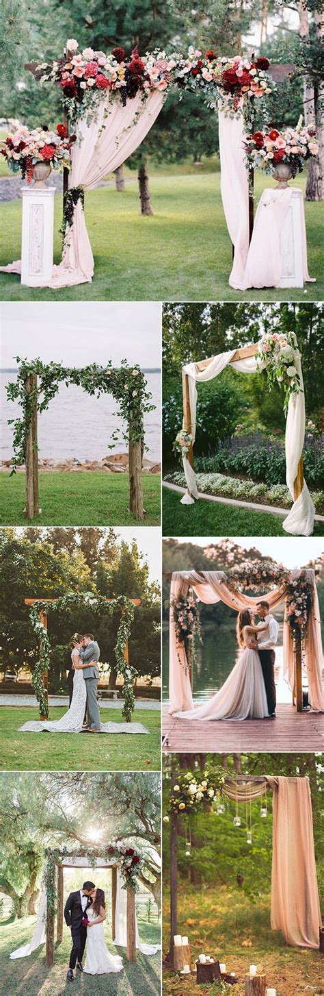 From modern minis to bohemian maxis. 35 Brilliant Outdoor Wedding Decoration Ideas for 2018 ...
