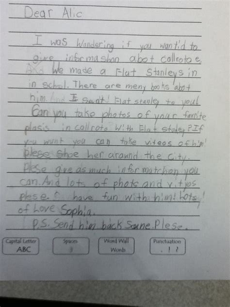 I'm sorry that i haven't written for so long, but i've been. Friendly Letter 1st Grade Examples - Product Cards