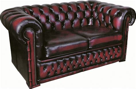 Chesterfield 2 Seater Leather Settees