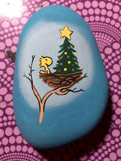 50 Fantastic Diy Christmas Painted Rock Design Ideas 5