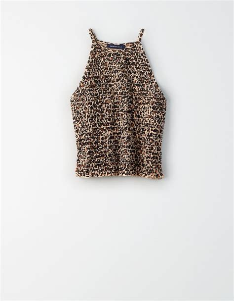 Ae Leopard Print Smocked Tank Top Clothes Clothes For Women