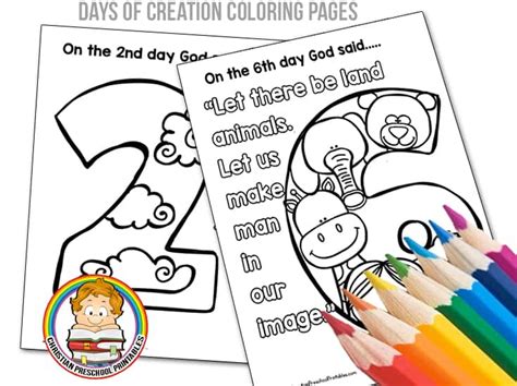 7 Day Days Of Creation Printables - Kremi Png